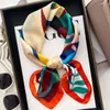 Scarves Silk Square Scarf For Women 70X70cm Headbands Small Shawl Neck Handkerchief Office Bandanna Muffler