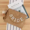 Dinner Package New Wholesale Retail New Summer Simple Versatile Crossbody Bag Wool Braided Grass Woven