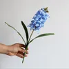 Decorative Flowers Artificial Hyacinth Simulation Flower Romantic Warm Home Decor 3D Real Touch Hyacinthus Orientalis Potted Ornaments