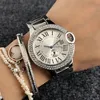 Fashion Marque Femmes Girl Crystal Roman Numerals Dial Steel Band Quartz Wrist Watch CA05340S
