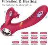 Konijn vibrator seks speelgoed dildo vibrators tong speelgoed voor vrouwen, 10 vibratie 5 tong likken verwarming modi trilden massager anale plezier volwassen seks speelgoed voor vrouwelijk