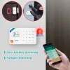 KITS KERUI TUYA SMART WiFi GSM Sistema di allarme di sicurezza Funziona con Alexa Home Bottglar Motion Detector Fumo Fumo Door Finestra Sensore App