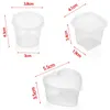 Bottiglie di stoccaggio 25pc 25 ml/27 ml/45 ml Conteni per alimenti usa e getta per alimenti in plastica Scatola di salsa riutilizzabile tazza piccola con coperchi incernierati