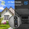 Дверные звонки Smart 1080p Wi -Fi аккумуляторная батарея Дверь Bell Magic Cat Eye Camera Camera Pir FHD Цифровой просмотр