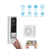 Doorbell Smart WiFi Doorbell Camera Video Door Bell Intercom IR Alarm Trådlös säkerhet Kamera Vattentät 1080p HD Fjärrövervakning