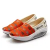 Casual schoenen Beckywalk val dikke zolen vrouwen canvas mode olifant patroon slip op platformtoers loafers lente sneakers schoen wsh2934