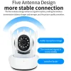 Cameras 5 Antennes Caméra WiFi Color HD HD Home Security Protection 360 ° Strong Signal Surveillance Webcam Baby Monitor Pixlink GT5