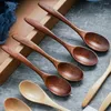 Scoops de café 10pcs cuillères de soupe à la cuillère de sucre en bois Salle de stockage de rangement