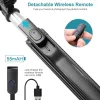 Monopods Bluetooth Remote Control Gimbal Stabilize Selfie Stick with LED Light Video Record Stativ för iPhoneAndriod Live -sändning