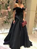 2018 ALine Prom Dresses with Off Shoulder V Neck Sleeveless Floor Length Simple Elegant Party Evening Gowns3441894