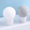 2024 1ps a forma di calcio carino shampoo doccia gel lozione bottiglie ricaricabili bottiglie da viaggio in silicone- per viaggi in silicone