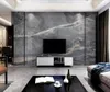 Wallpapers 3d donkere marmeren behang stone mura aangepaste PO Papers rol voor woonkamer el slaapkamer waterdicht contactpapier