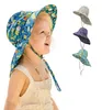 Ins bebê Sun Hat Hat Helmet Car Cartoon Impresso de Floron Sunhat Child Fashion Topee Topee Lovely Summer Summer larga praia Bucket HA5835131