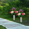 Fleurs décoratives pour le cimetière Simulation Plante nordique Hone Decoration Creative Rose Lily High Quality Perfect Shonestone Decor Bouquet