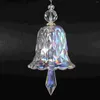 装飾的な置物2 PCS Wind Chime Ornament Crystal Bell Christmas Araments Car Decorations Crystals Sun Catcher