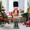 Dekorativa figurer jul nötknäppare nötknäppare Figur Party Supplies Desktop Soldier Ornament Xmas Birth Large 100cm