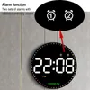 Wall Clocks Digital Clock With Date Display Battery Operated 10 Inch Colorful Alarm Remote Control For Bedroom Office