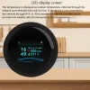 Detector WiFi Natural Gas Sensor Tuya Smart Alarm Gaslekkage Detector Brandbeveiliging Digitale LCD -temperatuurdisplay voor thuiskeuken