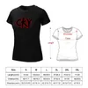 Women's Polos CKY Red Cracked T-shirt Graphics Aesthetic Clothing Cute Tops Women T Shirt