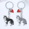 Portachiavi in Alaska Malamute Caratteri chiave porta chiavette per cani da cane Penderant Charm 24pcs/Lot Mix Wholesale