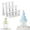 Party Supplies 4Pcs Roman Column Cake Tiered Stands 3 Size Multilayer Wedding Fondant Cakes Tier Separator Support Stand Decoration Tool