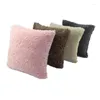 Kussen Aut.win.30/35/40x40/45/50/60cm Ice Velvet Pink Soft Plush Cover Custom Throw Sofa stoelbed Home Decor kussensloop