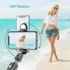 Monopods 6 w 1 składany mini statyw selfie kibic z lekkim bezprzewodowym pilotem Bluetooth dla smartfona iPhone 13 Pro Max Akcesoria