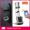 Verrouiller l'application Tuya empreinte digitale Bluetooth Cylindre Lock Biométrique Electronic Smart Door Lock Digital Keypad Code Keyless Lock Home / Apartme