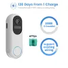 Дверная звонок Tuya Smart Video Door Door Twarepronation Night Vision Home Security 1080p FHD Camera Digital Visual Intercom 2,4 ГГц 5 ГГц Wifi Wifi