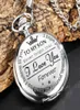 Naar mijn zoon Pocket Watch Flip Case FOB Chain Clock voor kinderen