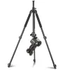 MONOPODS QZSD Q308H Kamera Enine Merkezi Tripod 63.3 "Canon Nikon DSLR Kamera Video Kamera için Çanta Panoramik Çekim ile