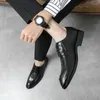 Casual Shoes Brogues Leather Formal Men Oxfords Thick Bottom Fashion Wedding Party Dress Italian Designer Male