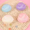 Gift Wrap 5Pcs Cute Metallic Shell Plastic Candy Box MakeUp Jewelry Storage Boxes Wedding Birthday Baby Shower Party Favor Decor