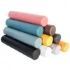 Pillow 50/60cm Waterproof PU Leather Lumbar Cylindrical Neck Pad Oil Wax Sofa Foot Cervical Vertebra