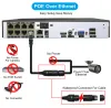 DILDOS HFWS CCTV CAMER SYSTEM SYSTEM SYSTER POE 4K 8MP 8CH H.265 NVR Комплект CCTV Audio Outdoor Video Surveillance набор IP -камеры