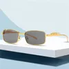 Lunettes de soleil designer 10% de réduction sur le concepteur de luxe Nouveau lunettes de soleil pour hommes et femmes 20% de réduction sur la tête stéréo Small Square Full Fild Lunes Tendance