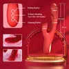 Kraftfull dildo vibrator klappa kvinnlig silikon g spot clitoris stimulator massager 21 vibrerande lägen sex leksak för kvinnor 240403
