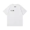 Fashion New Esse Tshe Tshirt Mens T-shirt Designer Shirts Summer Simplesolid Black Letter Printing Tshirts Couple Top Men White Menles décontractées