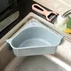 Filtro de pia triangular de armazenamento de cozinha Drene a frutas drenador vegetal esponja rack rack de ferramenta cesta de sucção filtro de copo