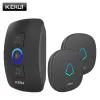 Detector Waterproof KERUI32 Songs Touch Button Welcome Door bell Smart Home Alarm Intelligent Wireless Doorbell For Home Alarm Security