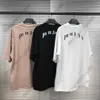 Tik tok influencer stesso designer marchio marchio puro cotone alta versione 24ss painiola t-shirt in Florida sciolta per uomini e donne