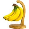 Cocina Bamboo Banana Fruit Hanger brazo con gancho de acero inoxidable para mantenerse ordenado y limpio