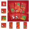 Geschenkwikkelkaart Chinese Dragon Red Envelope Money Packing Bag Diy Lucky Pocket Year Decorations