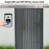 Intercom RFID Video Door Intercom Entry System Kit Wired Video Doorbell Phone IR Camera Waterproof Call Panel for Home with 125KHz Tags