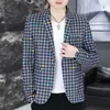 Мужские костюмы Slim Fit Trend Classic Blazers для мужчин с длинным рукавом в европейском стиле Spring Fashion Luxury Coat Джентльмен Терно Маскулино