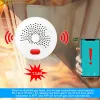 كاشف TUYA WIFI كاشف الغاز AC220V مستشعر تسرب الغاز اللاسلكي تطبيق SMART LIFE APP نظام إنذار الغاز الطبيعي نظام إنذار الغاز LPG 75DB