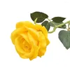 Kwiaty dekoracyjne sztuczna róży gałąź elegancka aksamit do wystroju domu przyjęcie weselne Realistyczne sztuczne kwiatowe walentynki