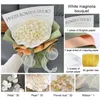 Dekoracyjne kwiaty Zestaw Bukiet Magnolia Artificial Flower Handheld Prezent Dnia Matki