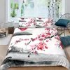 Ensembles de literie Cherry Blossom Fleur chinois Kids Quilt Durex Full Twin King Size3pcs Couvrette de couverture linge Littpread200x200 240x220