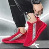 Freizeitschuhe ohne Absätze mit Flachhaken rote Turnschuhe für Männer Größe 45 Männer Basketball Sport Link VIP Sepatu Typ Stylish